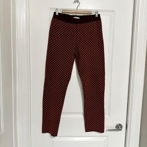 ZARA MEN'S GEOMETRIC JACQUAD PANTS